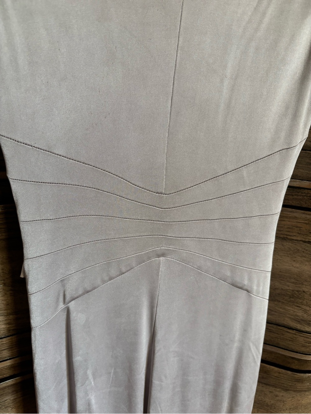 Karen Millen Sleeveless Draped Maxi Dress in Soft Taupe - Picture 5 of 12